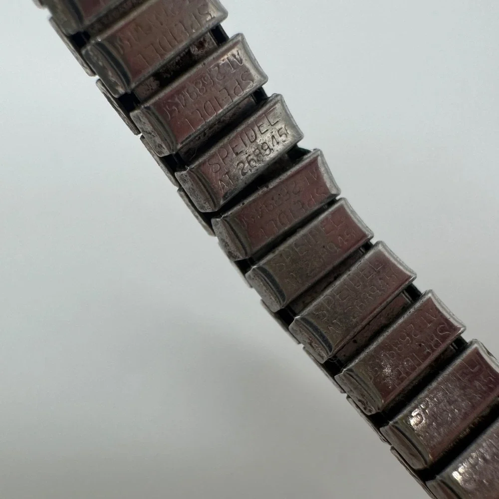Vintage Andre Dior 17 Jewels Manual Wind Watch Silver Tone For Parts Repair
